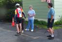 After, post ride hug