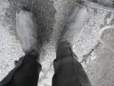 ... and filthy shoes and pants