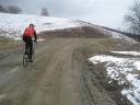 An example of the dirt roads on this course