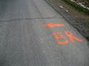 The very good and large course markings. (Now my current wallpaper.)