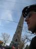 Starting a tradition of photos of me finishing rides by the Saratoga Monument