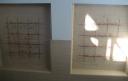 Both parts in their respective alcoves in the stairwell.